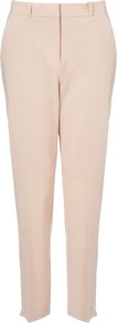 Lula Tailored Trousers - pattern: plain; waist: mid/regular rise; predominant colour: blush; occasions: evening, work, occasion; length: ankle length; fibres: wool - stretch; fit: slim leg; pattern type: fabric; texture group: woven light midweight; style: standard