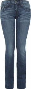 Blue Billy Straight Leg Jeans Uk - length: standard; pattern: plain; pocket detail: traditional 5 pocket; style: slim leg; waist: mid/regular rise; predominant colour: denim; occasions: casual; fibres: cotton - stretch; jeans detail: whiskering, shading down centre of thigh, dark wash; texture group: denim; pattern type: fabric