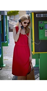 Lace Back Summer Dress - sleeve style: wide vest straps; style: shift; length: below the knee; fit: fitted at waist; pattern: plain; shoulder detail: contrast pattern/fabric at shoulder; back detail: contrast pattern/fabric at back; predominant colour: true red; occasions: casual, evening; neckline: scoop; fibres: viscose/rayon - 100%; sleeve length: sleeveless; pattern type: fabric; texture group: jersey - stretchy/drapey; embellishment: lace