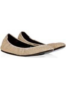 Antique Gold Toned Studded Leather Chinnery Ballerinas - predominant colour: gold; secondary colour: gold; occasions: casual, evening, holiday; material: leather; heel height: flat; embellishment: studs; toe: round toe; style: ballerinas / pumps; finish: plain; pattern: plain