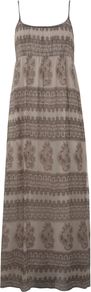 Mina Print Maxi Dress, Multi Coloured - sleeve style: spaghetti straps; fit: empire; style: maxi dress; length: ankle length; predominant colour: taupe; occasions: casual, holiday; neckline: scoop; fibres: viscose/rayon - 100%; sleeve length: sleeveless; texture group: sheer fabrics/chiffon/organza etc.; pattern type: fabric; pattern size: big & busy; pattern: patterned/print