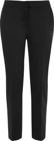 Kiana Trousers - length: standard; pattern: plain; waist: mid/regular rise; predominant colour: black; occasions: evening, work; fibres: cotton - stretch; texture group: crepes; fit: slim leg; pattern type: fabric; style: standard