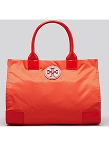 Tote Nylon Ella - predominant colour: bright orange; occasions: casual, holiday; style: tote; length: shoulder (tucks under arm); size: standard; material: fabric; pattern: plain; finish: plain
