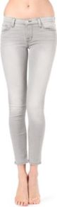 811 Skinny Mid Rise Jeans - style: skinny leg; pattern: plain; pocket detail: traditional 5 pocket; waist: mid/regular rise; predominant colour: light grey; occasions: casual; length: ankle length; fibres: cotton - stretch; jeans detail: shading down centre of thigh; jeans & bottoms detail: turn ups; texture group: denim; pattern type: fabric