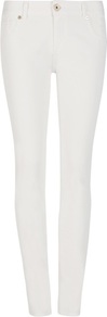Ted Baker Patcey Colour Skinny Denim - style: skinny leg; pattern: plain; pocket detail: traditional 5 pocket; waist: mid/regular rise; predominant colour: white; occasions: casual, holiday; length: ankle length; fibres: cotton - stretch; texture group: denim; pattern type: fabric
