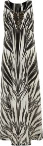 Dita Print Maxi Dress, Multi Coloured - fit: empire; sleeve style: sleeveless; style: maxi dress; bust detail: added detail/embellishment at bust; predominant colour: black; occasions: casual, occasion, holiday; length: floor length; neckline: scoop; fibres: silk - 100%; sleeve length: sleeveless; pattern type: fabric; pattern size: standard; pattern: patterned/print; texture group: jersey - stretchy/drapey; embellishment: beading