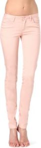 Super Skinny Mid Rise Jeans - style: skinny leg; length: standard; pattern: plain; waist: low rise; pocket detail: traditional 5 pocket; predominant colour: blush; occasions: casual, evening, holiday; fibres: cotton - stretch; texture group: denim; pattern type: fabric