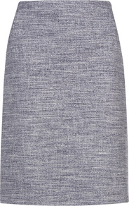 Spring Boucle Pencil Skirt - pattern: plain; style: pencil; fit: tailored/fitted; waist: mid/regular rise; predominant colour: navy; occasions: casual, evening, work; length: just above the knee; fibres: cotton - mix; pattern type: fabric; texture group: other - light to midweight