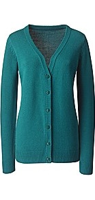 Teal Cardigan - neckline: low v-neck; pattern: plain; length: below the bottom; predominant colour: teal; occasions: casual, work; style: standard; fibres: acrylic - 100%; fit: slim fit; sleeve length: long sleeve; sleeve style: standard; texture group: knits/crochet; pattern type: knitted - fine stitch