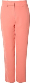 Apricot Relaxed Fit Crepe Trousers - pattern: plain; waist: mid/regular rise; predominant colour: pink; occasions: evening, occasion; length: ankle length; fibres: polyester/polyamide - 100%; texture group: crepes; fit: straight leg; pattern type: fabric; style: standard