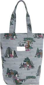 Pure Morning Tote Bag - predominant colour: mid grey; occasions: casual; type of pattern: standard; style: tote; length: handle; size: standard; material: fabric; finish: plain; pattern: patterned/print