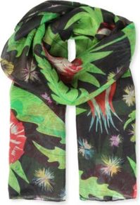 Maggie Lou Scarf - occasions: casual; predominant colour: multicoloured; type of pattern: standard; style: regular; size: standard; material: silk; pattern: patterned/print