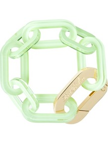 Ted Baker Jaxon Chain Link Bracelet - predominant colour: pistachio; secondary colour: gold; occasions: casual, evening, holiday; style: chain; size: large/oversized; material: chain/metal; finish: plain; embellishment: chain/metal