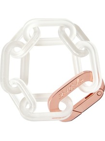 Ted Baker Jaxon Chain Link Bracelet - predominant colour: white; secondary colour: champagne; occasions: casual, evening, holiday; style: chain; size: large/oversized; material: chain/metal; finish: plain; embellishment: chain/metal