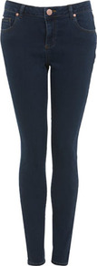Dark Wash Soft Jean - style: skinny leg; length: standard; pattern: plain; pocket detail: traditional 5 pocket; waist: mid/regular rise; predominant colour: navy; occasions: casual, evening; fibres: cotton - stretch; jeans detail: dark wash; texture group: denim; pattern type: fabric