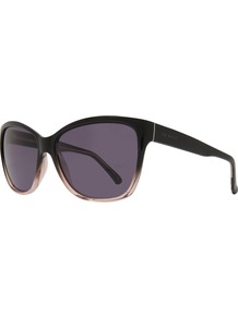 Tb1291 Dielizia Rectangular Sunglasses - secondary colour: blush; predominant colour: black; occasions: casual, holiday; style: square; size: standard; material: plastic/rubber; finish: plain; pattern: colourblock