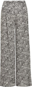 Black Paisley Print Palazzos - length: standard; pattern: paisley; waist: mid/regular rise; secondary colour: white; predominant colour: black; occasions: casual, evening, holiday; fibres: viscose/rayon - 100%; trends: statement prints; fit: wide leg; pattern type: fabric; pattern size: standard; texture group: jersey - stretchy/drapey; style: standard