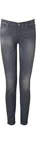The Skinny Jeans In Dark Stars Pave - style: skinny leg; length: standard; pattern: plain; pocket detail: traditional 5 pocket; waist: mid/regular rise; predominant colour: charcoal; occasions: casual; fibres: cotton - stretch; jeans detail: washed/faded; texture group: denim; pattern type: fabric