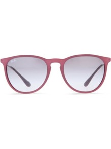 Erika Sunglasses - occasions: casual, holiday; style: round; size: standard; material: plastic/rubber; pattern: plain; finish: plain; predominant colour: dusky pink