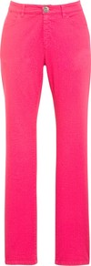 Coloured Slim Leg Jeans, Fuchsia - length: standard; pattern: plain; pocket detail: traditional 5 pocket; style: slim leg; waist: mid/regular rise; predominant colour: hot pink; occasions: casual, evening, holiday; fibres: cotton - stretch; texture group: denim; pattern type: fabric