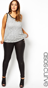 Curve Legging With Biker Detail - length: standard; pattern: plain; style: leggings; waist: mid/regular rise; predominant colour: black; occasions: casual, evening; fibres: polyester/polyamide - stretch; texture group: lycra/elastane mixes; fit: skinny/tight leg; pattern type: fabric