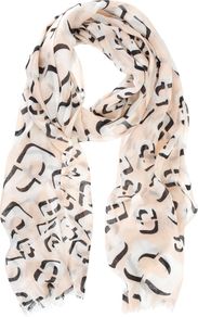 Maddie Print Scarf, Multi Coloured - predominant colour: blush; secondary colour: black; occasions: casual, evening, work, holiday; type of pattern: heavy; style: regular; size: standard; material: fabric; trends: statement prints; pattern: patterned/print