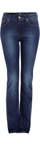 Medium Indigo High Rise Straight Leg Jeans - length: standard; pattern: plain; pocket detail: traditional 5 pocket; waist: mid/regular rise; predominant colour: indigo; occasions: casual; fibres: cotton - stretch; texture group: denim; fit: skinny/tight leg; pattern type: fabric; style: standard