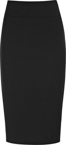 Tara Mar Fishtail Skirt - length: below the knee; pattern: plain; style: pencil; fit: tailored/fitted; waist: mid/regular rise; predominant colour: black; occasions: evening, work, occasion; fibres: polyester/polyamide - mix; pattern type: fabric; texture group: woven light midweight