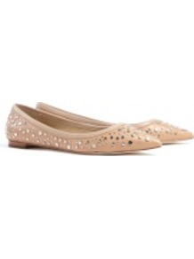 Nude Ara Flat Pointed Studded Flat Pumps Diane Von Furste - predominant colour: nude; secondary colour: silver; occasions: casual, work; material: leather; heel height: flat; embellishment: studs; toe: pointed toe; style: ballerinas / pumps; finish: plain; pattern: plain