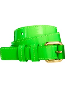 Cheap & Chic Fluro Belt - predominant colour: lime; occasions: casual, evening, holiday; style: classic; size: standard; worn on: waist; material: leather; pattern: plain; trends: fluorescent; finish: plain