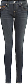 Casey Legging Jean - style: skinny leg; length: standard; pattern: plain; pocket detail: traditional 5 pocket; waist: mid/regular rise; predominant colour: charcoal; occasions: casual; fibres: cotton - stretch; jeans detail: whiskering; texture group: denim; pattern type: fabric; embellishment: embroidered