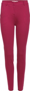 Stretch Tailored Trousers - pattern: plain; pocket detail: small back pockets, pockets at the sides; waist: mid/regular rise; predominant colour: hot pink; occasions: casual, evening, work, holiday; length: ankle length; fibres: viscose/rayon - stretch; hip detail: fitted at hip (bottoms); waist detail: narrow waistband; texture group: cotton feel fabrics; trends: fluorescent; fit: slim leg; pattern type: fabric; style: standard