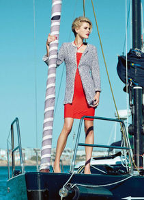 Frock Coat - pattern: plain; length: below the bottom; collar: round collar/collarless; style: single breasted; predominant colour: pale blue; occasions: casual, evening, work, occasion; fit: tailored/fitted; sleeve length: long sleeve; sleeve style: standard; collar break: high; pattern type: fabric; texture group: tweed - light/midweight; fibres: cashmere - mix