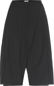 Keen Suit Tailored Shorts - pattern: plain; style: shorts; waist: high rise; length: below the knee; predominant colour: black; occasions: casual, work; fibres: polyester/polyamide - mix; fit: baggy; pattern type: fabric; texture group: other - light to midweight