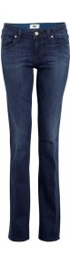 Zoe Manhattan Mid Rise Bootcut Jeans - style: bootcut; length: standard; pattern: plain; pocket detail: traditional 5 pocket; waist: mid/regular rise; predominant colour: navy; occasions: casual, evening, work; fibres: cotton - mix; jeans detail: dark wash; texture group: denim; pattern type: fabric
