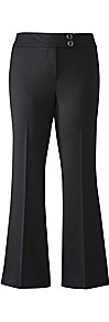 Climate Control Bootcut Trousers - length: standard; pattern: plain; waist: mid/regular rise; predominant colour: black; occasions: work; fibres: polyester/polyamide - stretch; texture group: crepes; fit: bootcut; pattern type: fabric; pattern size: standard; style: standard
