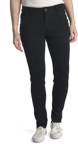Stretch Twill Trousers - length: standard; pattern: plain; waist: mid/regular rise; predominant colour: black; occasions: casual; fibres: viscose/rayon - stretch; fit: skinny/tight leg; pattern type: fabric; texture group: woven light midweight; style: standard