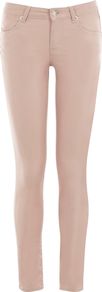 Supersoft Skinny, Ecru - length: standard; pattern: plain; pocket detail: traditional 5 pocket; waist: mid/regular rise; predominant colour: nude; occasions: casual, evening, holiday; fibres: cotton - stretch; texture group: denim; fit: slim leg; pattern type: fabric; style: standard