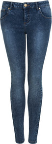 Blue Acid Ultra Soft Jeans - style: skinny leg; length: standard; pattern: plain; pocket detail: traditional 5 pocket; waist: mid/regular rise; predominant colour: navy; occasions: casual, evening; fibres: cotton - stretch; jeans detail: shading down centre of thigh; texture group: denim; pattern type: fabric