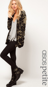 Petite Denim Look Leggings - length: standard; pattern: plain; style: jeggings; waist: mid/regular rise; predominant colour: black; occasions: casual; fibres: cotton - stretch; texture group: jersey - clingy; pattern type: fabric