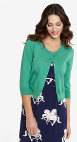 Annie Womens Plain Cardigan Apple - neckline: round neck; pattern: plain; predominant colour: emerald green; occasions: casual, work; length: standard; style: standard; fibres: cotton - stretch; fit: standard fit; sleeve length: 3/4 length; sleeve style: standard; texture group: knits/crochet; pattern type: knitted - fine stitch