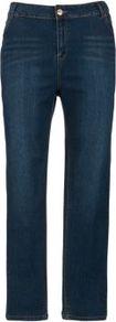 Inspire 32in Petrol Blue Skinny Jeans - length: standard; pattern: plain; pocket detail: traditional 5 pocket; style: slim leg; waist: mid/regular rise; predominant colour: navy; occasions: casual, work; fibres: cotton - stretch; jeans detail: whiskering, dark wash; texture group: denim; pattern type: fabric