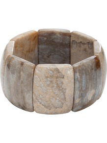Ambrosia Plain Edge Expanding Bracelet - predominant colour: stone; occasions: casual, work, occasion, holiday; style: cuff; size: standard; finish: plain