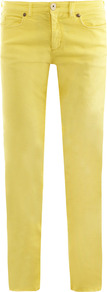 Madre Mid Rise Skinny Jeans - style: skinny leg; length: standard; pattern: plain; pocket detail: traditional 5 pocket; waist: mid/regular rise; predominant colour: yellow; occasions: casual, evening, holiday; fibres: cotton - stretch; texture group: denim; pattern type: fabric