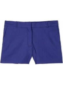 Bonnie Linen Stretch Shorts - pattern: plain; style: shorts; length: short shorts; waist: mid/regular rise; predominant colour: navy; occasions: casual, holiday; fibres: linen - mix; fit: slim leg; pattern type: fabric; texture group: other - light to midweight