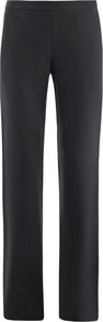 Pulcino Trousers - pattern: plain; length: extra long; waist: mid/regular rise; predominant colour: navy; occasions: evening, work, occasion; fit: straight leg; pattern type: fabric; texture group: woven light midweight; style: standard; fibres: viscose/rayon - mix