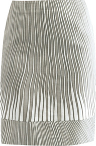 Sospiro Skirt - style: pencil; fit: tailored/fitted; waist: mid/regular rise; secondary colour: indigo; predominant colour: mid grey; occasions: casual, evening, work; length: on the knee; fibres: cotton - mix; texture group: cotton feel fabrics; pattern type: fabric; pattern size: standard; pattern: patterned/print