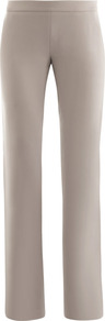 Pulcino Trousers - length: standard; pattern: plain; waist: mid/regular rise; predominant colour: stone; occasions: work; fibres: polyester/polyamide - mix; texture group: crepes; fit: straight leg; pattern type: fabric; style: standard