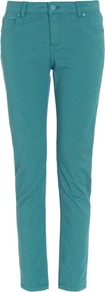 Charlie Roll Up Skinny Jeans - style: skinny leg; pattern: plain; pocket detail: traditional 5 pocket; waist: mid/regular rise; predominant colour: turquoise; occasions: casual; length: ankle length; fibres: cotton - stretch; texture group: denim; pattern type: fabric
