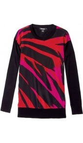 Silk Cashmere Crew Neck Jumper - neckline: round neck; style: standard; back detail: contrast pattern/fabric at back; predominant colour: black; occasions: casual, evening, work; length: standard; fibres: silk - mix; fit: standard fit; sleeve length: long sleeve; sleeve style: standard; texture group: crepes; trends: statement prints, fluorescent, modern geometrics; pattern type: fabric; pattern size: standard; pattern: patterned/print